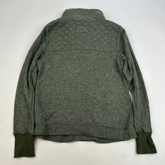 Hurley Green Oversized Sweater Sweatshirt Jacket Mock Neck Pockets Sz XL - Picture 11 of 11